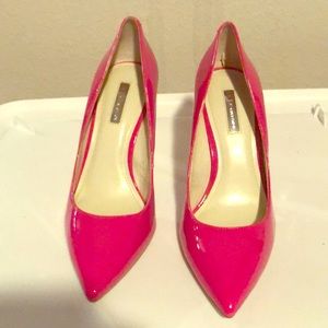 Hot pink pumps